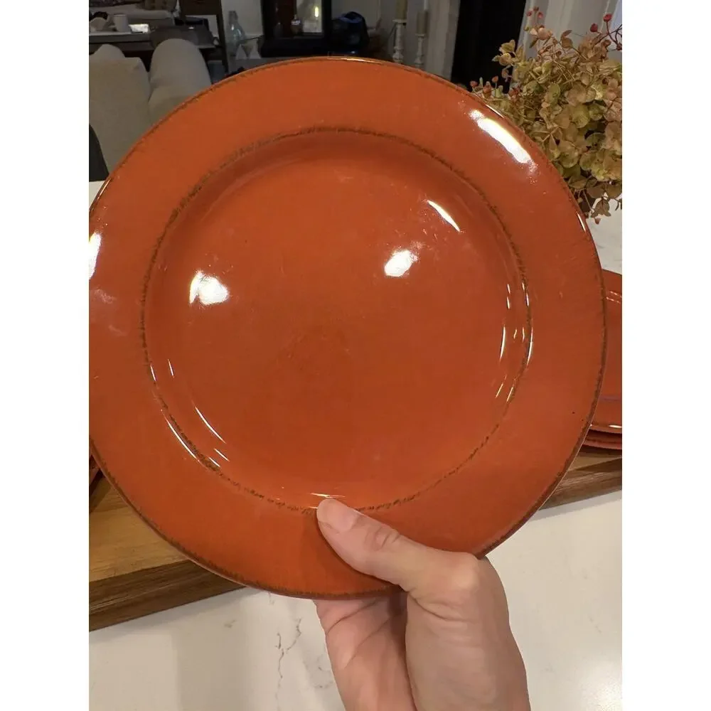 Pier 1 Toscana Terracotta Salad Luncheon Plate 8.75